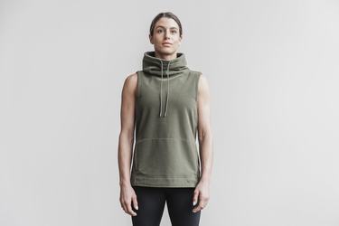 Nobull Arctic Sleeveless Cowl Women's Sweatshirts Green | Australia (IB0725)